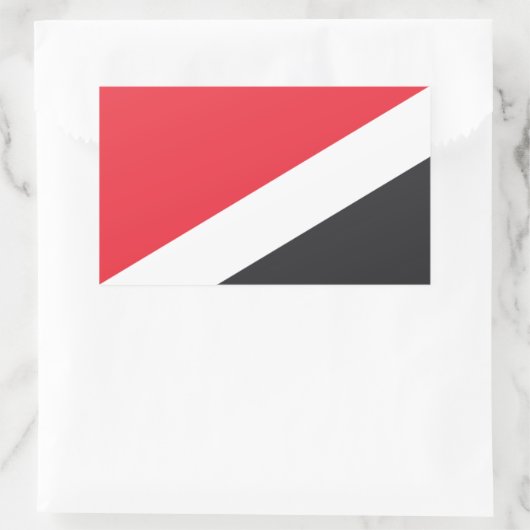Fürstentum Sealand Flag Rechteckiger Aufkleber (Tasche)