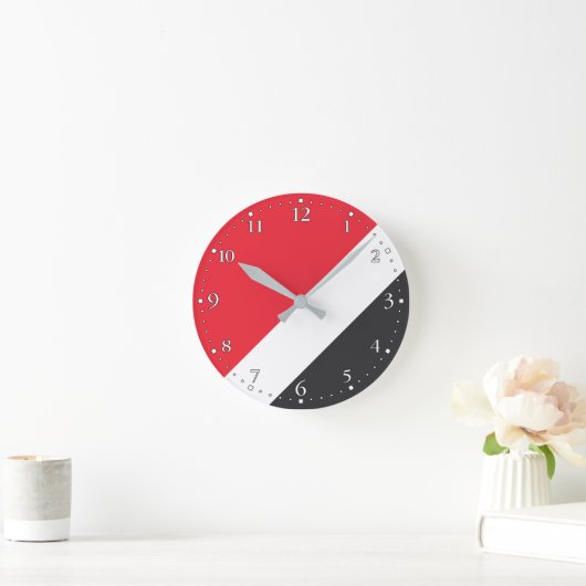 Fürstentum Sealand Flag Runde Wanduhr (Zuhause)