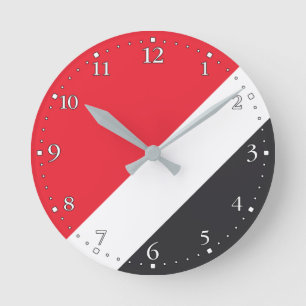 Fürstentum Sealand Flag Runde Wanduhr