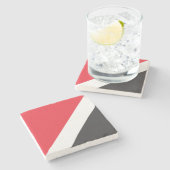 Fürstentum Sealand Flag Steinuntersetzer (Seitenansicht)