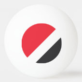 Fürstentum Sealand Flag Tischtennisball (Rückseite)