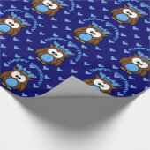 Fürstenuhu Geschenkpapier (Ecke)