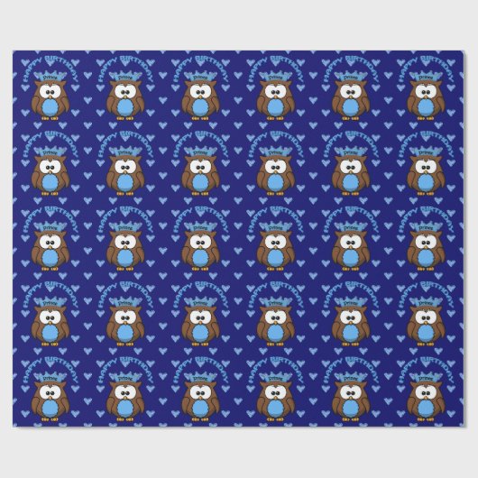 Fürstenuhu Geschenkpapier (Flach)