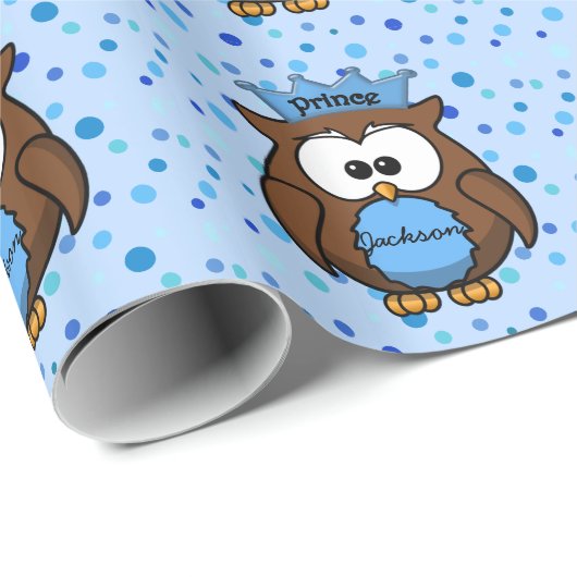 Fürstenuhu Geschenkpapier (Rolleneckpunkt)