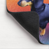 Fürstliche Dackel in einem Regenbogenmousepad Mousepad (Ecke)