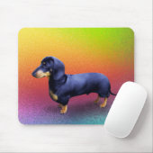 Fürstliche Dackel in einem Regenbogenmousepad Mousepad (Mit Mouse)