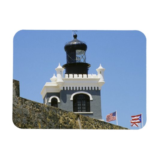 Fürte San Felipe del Morro's graue castellated Magnet (Horizontal)