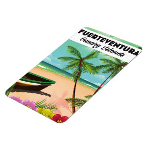 Fürteventura Kanarische Inseln Urlaub Postkarte. Magnet