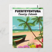 Fürteventura Kanarische Inseln Urlaub Postkarte. Postkarte