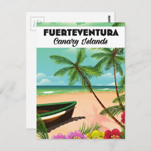 Fürteventura Kanarische Inseln Urlaub Postkarte. Postkarte