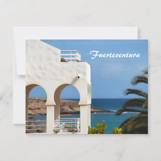 Fürteventura-Karte Feiertagskarte (Vorderseite)