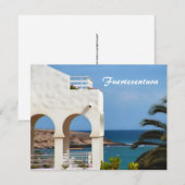 Fürteventura-Karte Feiertagskarte (Vorne/Hinten)
