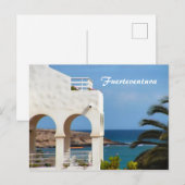 Fürteventura-Karte Feiertagspostkarte (Vorne/Hinten)
