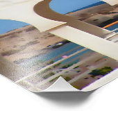 Fürteventura-Karte Fotodruck (Ecke)