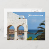 Fürteventura-Karte Postkarte (Vorne/Hinten)