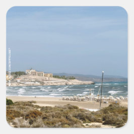 Fürteventura Quadratischer Aufkleber