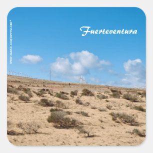 Fürteventura Quadratischer Aufkleber