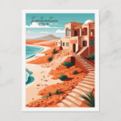 Fürteventura Spanien Vintage Illustration Postkarte (Vorderseite)