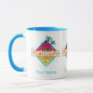Fürteventura Surfer Kanarische Inseln Vintag Tasse