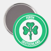 Fürth Round Emblem Magnet (Vorderseite/Rückseite)
