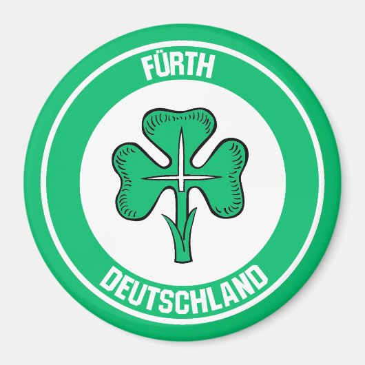 Fürth Round Emblem Magnet (Vorne)