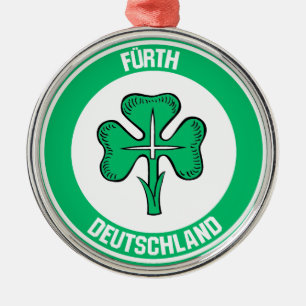 Fürth Round Emblem Ornament Aus Metall