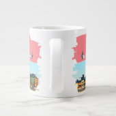 Further Than Meat | Satirischer Humor Jumbo-Tasse (Rückseite)