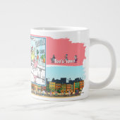 Further Than Meat | Satirischer Humor Jumbo-Tasse (Rechts)