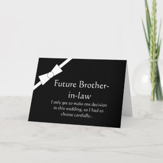 Furture Schwager-Trauzeuge-Antrag-Karte Einladung