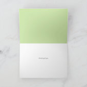 Furusato Rice Paddy Mountains Denken Sie an Sie Karte (Innenseite)