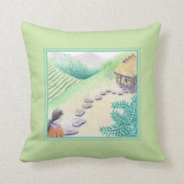 "Furusato" Zuhause Throw Kissen