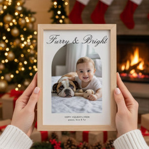 Fury & Bright Cosy Family Holiday Card Feiertagskarte