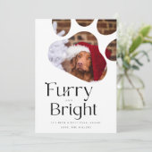 Fury&Bright Pet Foto Rahmen Sonnige Ferienkarte Einladung (Stehend Vorderseite)