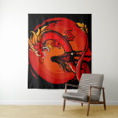 Fury of the Celestial Dragon Wandteppich (Beispiel)