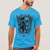Fury Panther Crest Shirt – Vintage Schwarzer Panth (Vorderseite)
