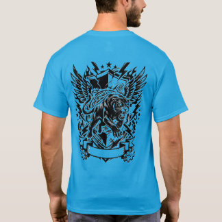 Fury Panther Crest Shirt – Vintage Schwarzer Panth