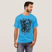Fury Panther Crest Shirt – Vintage Schwarzer Panth (Vorne ganz)