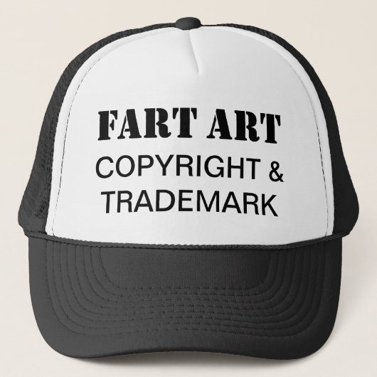 Furz Art, Copyright & Trademark Trucker Hat Truckerkappe (Vorderseite)
