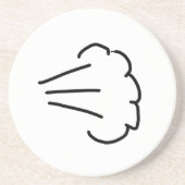 Furz Cloud Getränkeuntersetzer (Vorne)