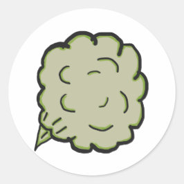 Furz Cloud Runder Aufkleber