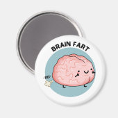 Furz des Gehirns Funny Anatomy Pun Magnet (Vorderseite/Rückseite)