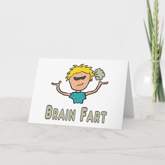 Furz des Gehirns Karte (Vorderseite)