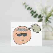 Furz des Gehirns Postkarte (Stehend Vorderseite)