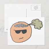 Furz des Gehirns Postkarte (Vorne/Hinten)