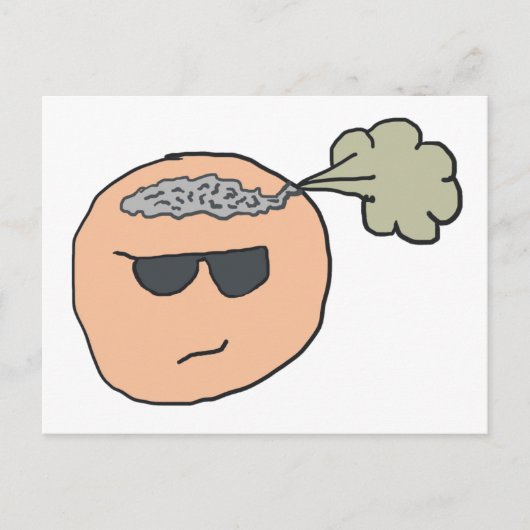 Furz des Gehirns Postkarte (Vorderseite)