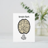 Furz des Gehirns Postkarte (Stehend Vorderseite)