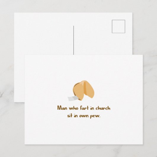 Furz Feiertagspostkarte (Vorne/Hinten)