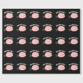 Furz Funny Anatomy Pun Dark BG Geschenkpapier (Flach)