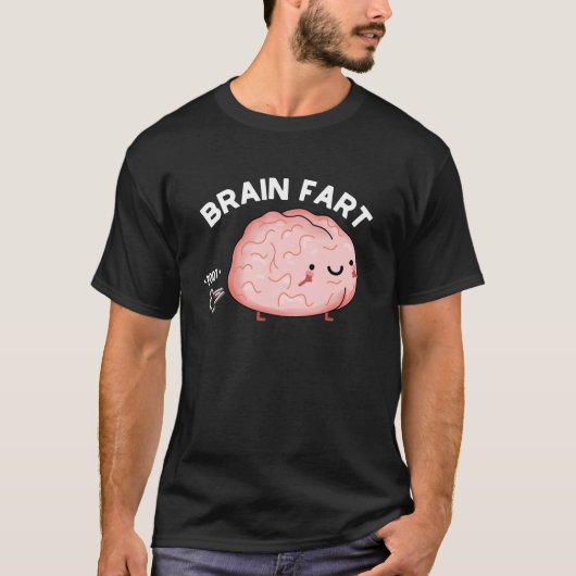 Furz Funny Anatomy Pun Dark BG T-Shirt (Vorderseite)