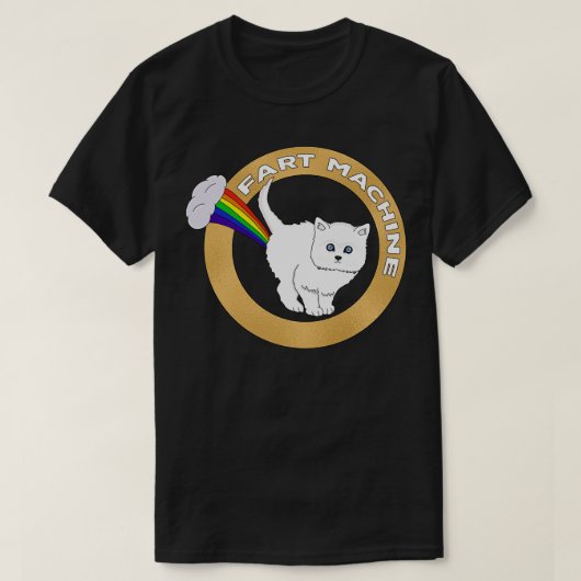 Furz Funny Cat Rainbow T-Shirt (Design vorne)